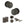 Old English Harrogate Door Knob Pack (Lock Set - Horizontal Bathlock, 4