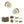 Old English Skipton Door Knob Pack (Bathroom Set - 3