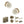 Old English Skipton Door Knob Pack (Bathroom Set - 3