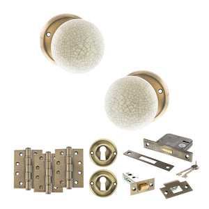Old English Skipton Door Knob Pack (Lock Set - 3