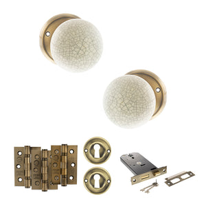 Old English Skipton Door Knob Pack (Lock Set - Horizontal Sashlock, 3