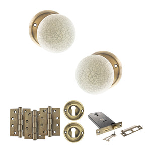 Old English Skipton Door Knob Pack (Lock Set - Horizontal Sashlock, 4