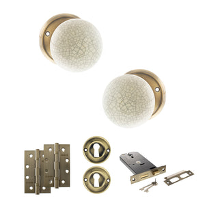 Old English Skipton Door Knob Pack (Lock Set - Horizontal Sashlock, 4