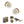 Old English Skipton Door Knob Pack (Lock Set - Horizontal Bathlock, 4