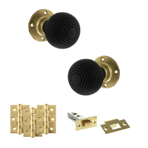 Old English Whitby Door Knob Pack (Latch Set - 3