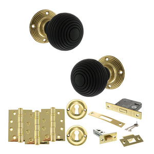 Old English Whitby Door Knob Pack (Lock Set - 3