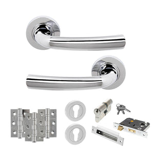 Status Nevada Door Handle Pack (Euro Lock Set - 3