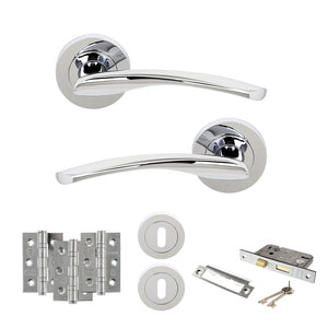 Status Arizona Door Handle Pack (3 Lever Lock Set - 3