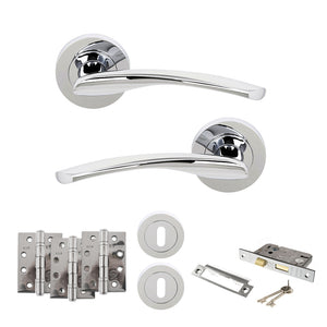 Status Arizona Door Handle Pack (3 Lever Lock Set - 2.5