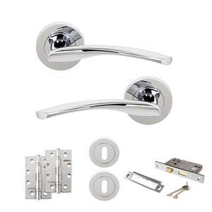 Status Arizona Door Handle Pack (3 Lever Lock Set - 2.5