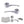 Status Arizona Door Handle Pack (Bathroom Set - 2.5