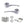 Status Arizona Door Handle Pack (3 Lever Lock Set - 3