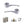 Status Arizona Door Handle Pack (Latch Set - 2.5
