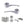 Status Arizona Door Handle Pack (Bathroom Set - 2.5