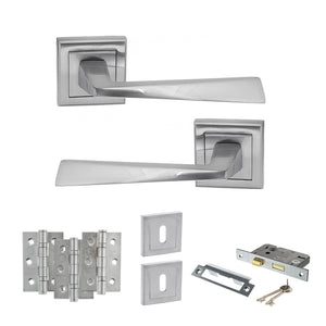 Status California Door Handle Pack (3 Lever Lock Set - 2.5
