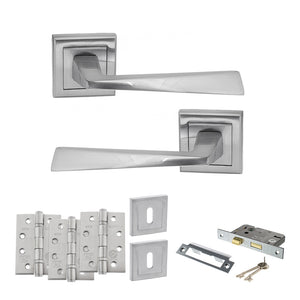 Status California Door Handle Pack (3 Lever Lock Set - 3