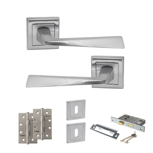 Status California Door Handle Pack (3 Lever Lock Set - 2.5