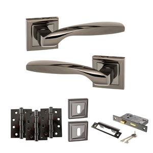Status Oklahoma Door Handle Pack (3 Lever Lock Set - 3