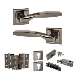 Status Oklahoma Door Handle Pack (Euro Lock Set - 3