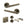 Status Nebraska Door Handle Pack (Bathroom Set - 3