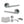 Status Nebraska Door Handle Pack (Bathroom Set - 2.5