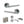 Status Nebraska Door Handle Pack (Bathroom Set - 2.5