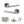 Status Nebraska Door Handle Pack (Latch Set - 2.5