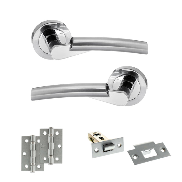 Status Florida Door Handle Pack (Latch Set - 2.5" Latch, 3" Hinges x2) by Atlantic Hardware