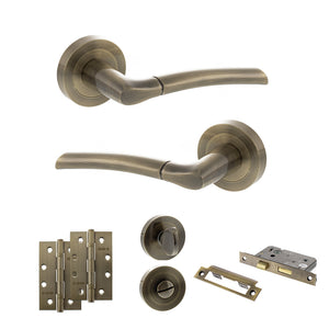 Status Indiana Door Handle Pack (Bathroom Set - 3