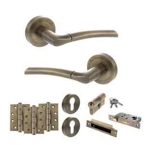 Status Indiana Door Handle Pack (Euro Lock Set - 2.5