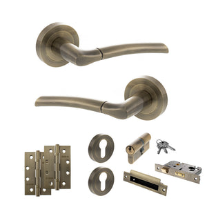 Status Indiana Door Handle Pack (Euro Lock Set - 2.5