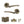 Status Indiana Door Handle Pack (Latch Set - 3