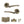 Status Indiana Door Handle Pack (Latch Set - 2.5
