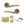 Status Indiana Door Handle Pack (3 Lever Lock Set - 3