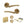 Status Indiana Door Handle Pack (3 Lever Lock Set - 3