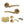 Status Indiana Door Handle Pack (Bathroom Set - 3