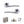 Status Indiana Door Handle Pack (Latch Set - 3