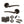 Status Indiana Door Handle Pack (Euro Lock Set - 3