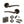 Status Indiana Door Handle Pack (Euro Lock Set - 3