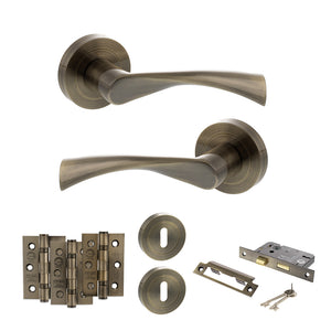 Status Colorado Door Handle Pack (3 Lever Lock Set - 3