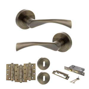 Status Colorado Door Handle Pack (3 Lever Lock Set - 2.5