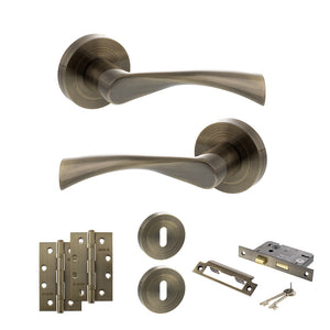 Status Colorado Door Handle Pack (3 Lever Lock Set - 3