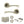 Status Colorado Door Handle Pack (3 Lever Lock Set - 2.5