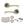 Status Colorado Door Handle Pack (3 Lever Lock Set - 2.5