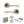 Status Colorado Door Handle Pack (3 Lever Lock Set - 3