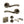 Status Texas Door Handle Pack (Bathroom Set - 3