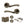 Status Texas Door Handle Pack (3 Lever Lock Set - 2.5