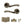 Status Texas Door Handle Pack (Latch Set - 2.5