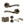 Status Texas Door Handle Pack (Bathroom Set - 3