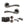 Status Texas Door Handle Pack (Bathroom Set - 2.5